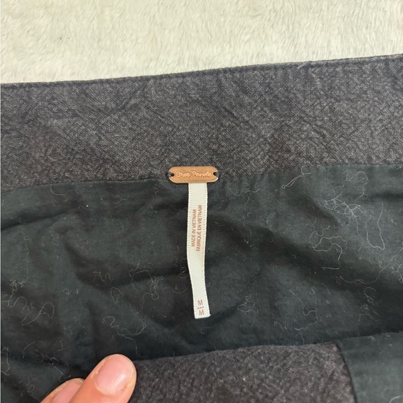 Free People Walk My Way Lace-Up Mini Skirt – Black, Size Medium - Picture 6 of 6